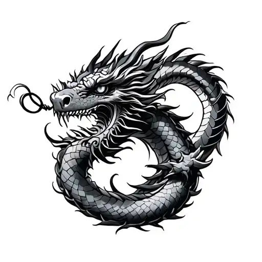 Japanese Dragon Wrapping Anchor
