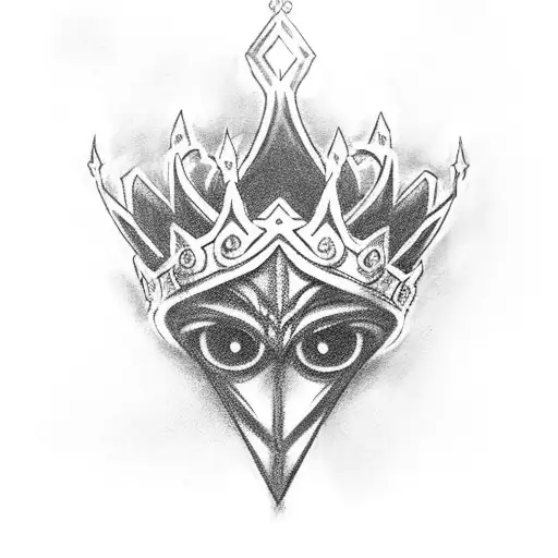 The Iconic Kingdom Hearts Crown Resting On The Hilt Of A Keyblade