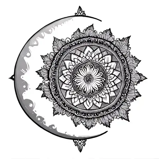 Mandala Moon Design