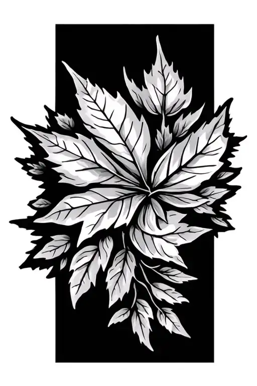 Floral Maple Leaf