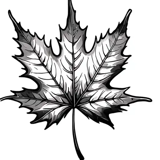 Floral Maple Leaf