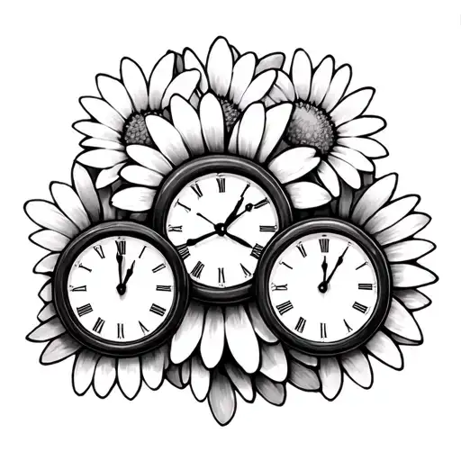 Daisy And 3 Clocks