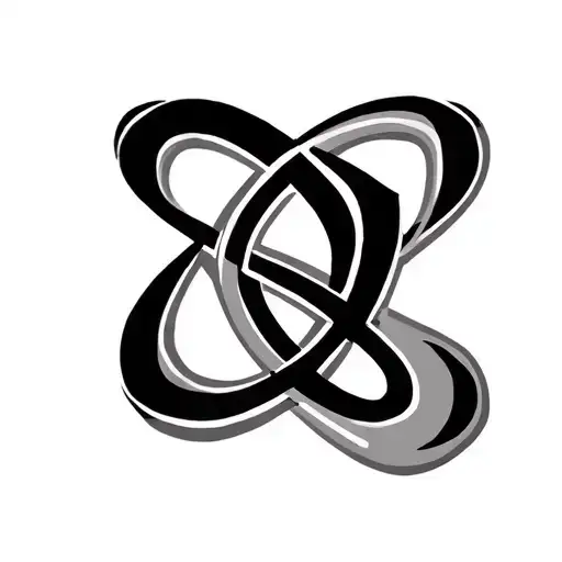 Infinite Symbol With Letters A Z F