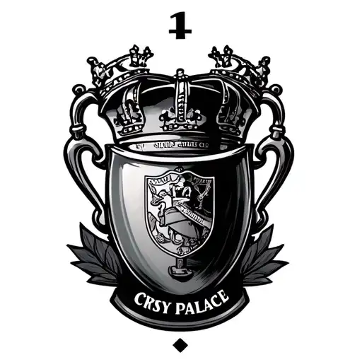 Crystal Palace Cup Final Tattoo Design