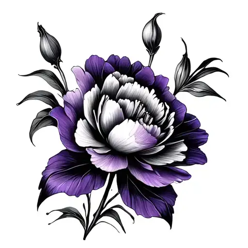 Peony Violet Lily