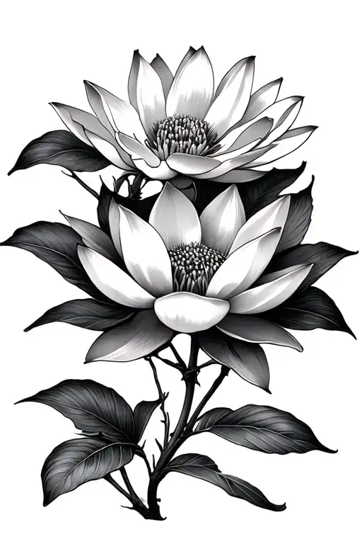 Flor E Lotus Flower Blooming Cherry Blossom