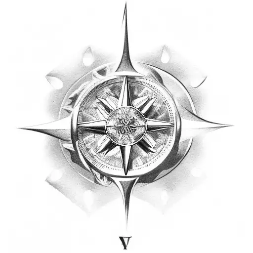 Angel Wing And Compass