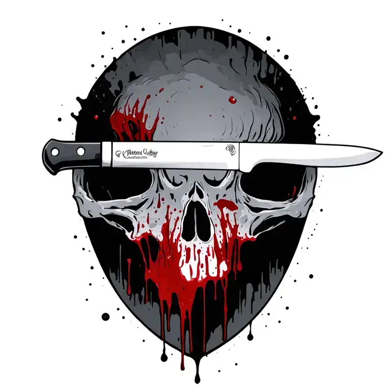 Bloody Kitchen Knife