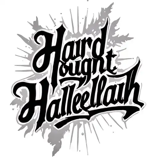 Hard Fought Hallelujah In Script