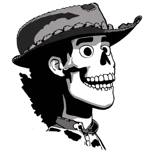 Woody From Toy Story Is Half Skeleton