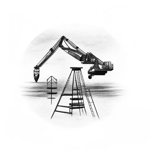 Construction Crane Against A Sunset C