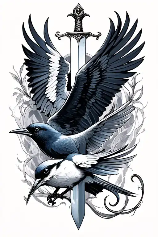 Sword And Swallow Bird