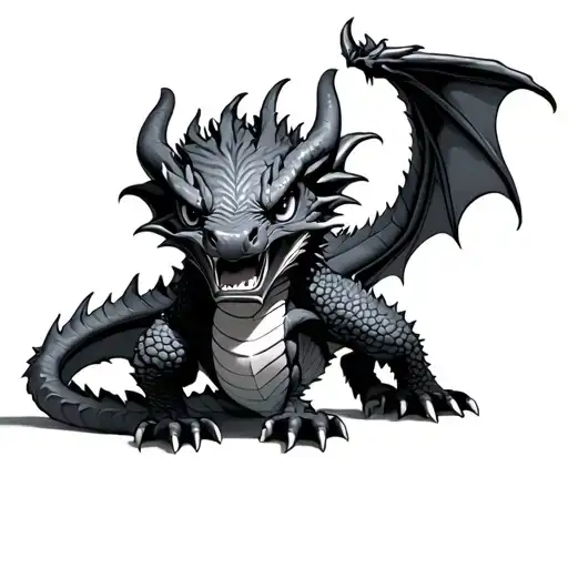 Baby Dragon Angry
