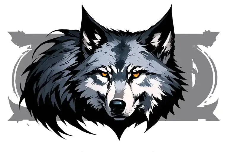 Yennifer From Witcher With Wolf Logo Incorporated