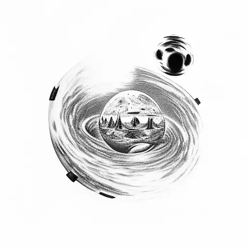 Full Sleeve Dark Representing The Inner Conflict Space Astronaut Black Hole Northernlights