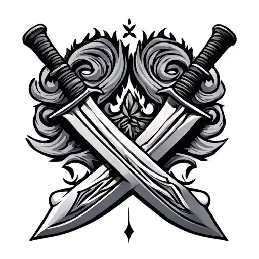 Indonesian Sword With Two