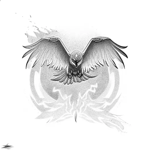 A Flying Phoenix Landing