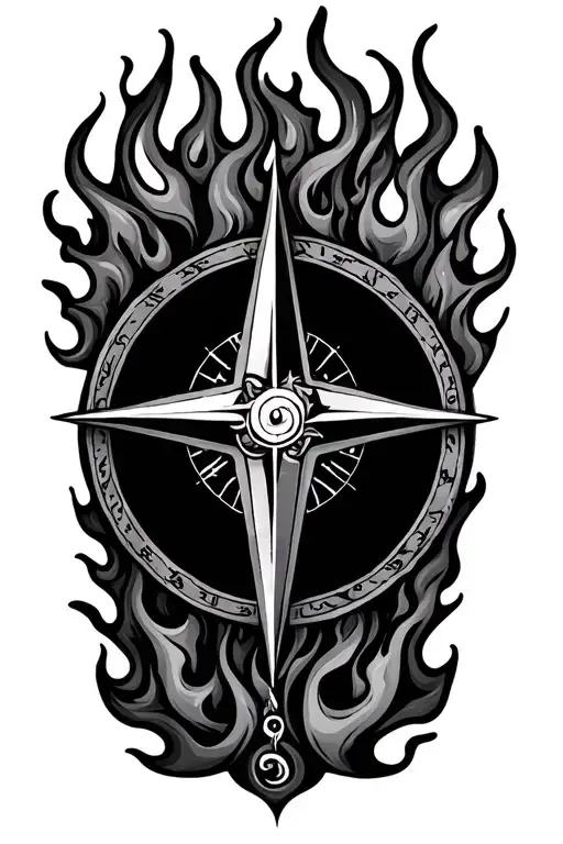 Flames Compass