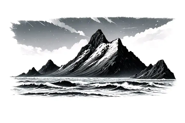 Mountain Ocean Simple