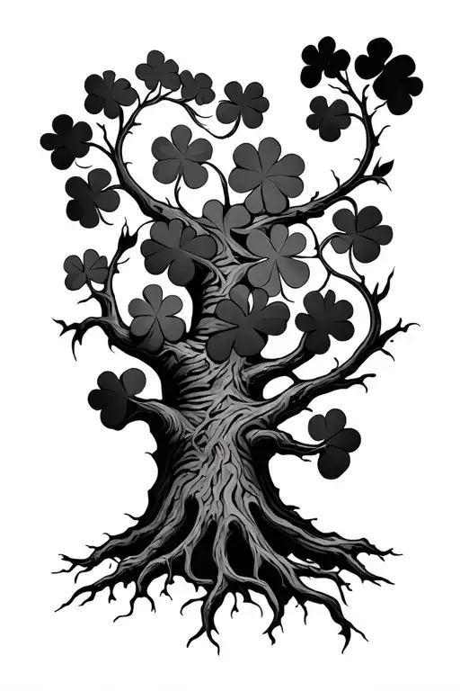 Tree Of Life It Cloverleaf In The Trunk