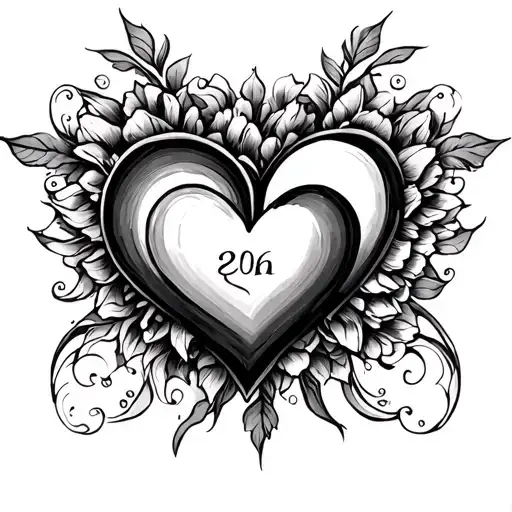 Date Of Birth Two Hearts Connected