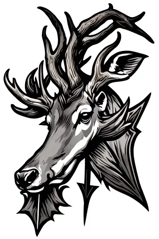 Arrow With Deer Horn