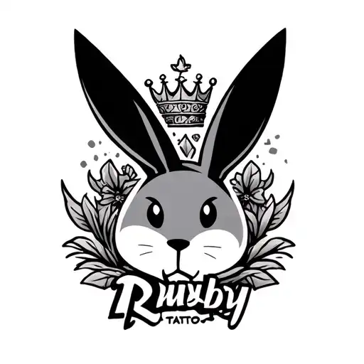Playboy Bunny Logo With Crown