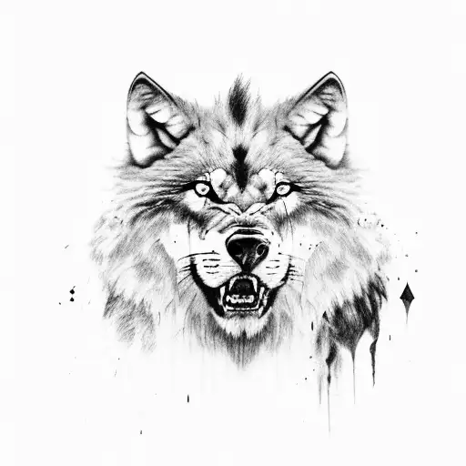 Wolf Fighting With Lion