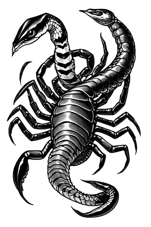 Scorpion And Snake Forming