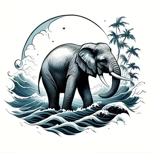 Wave And Elephant Balance