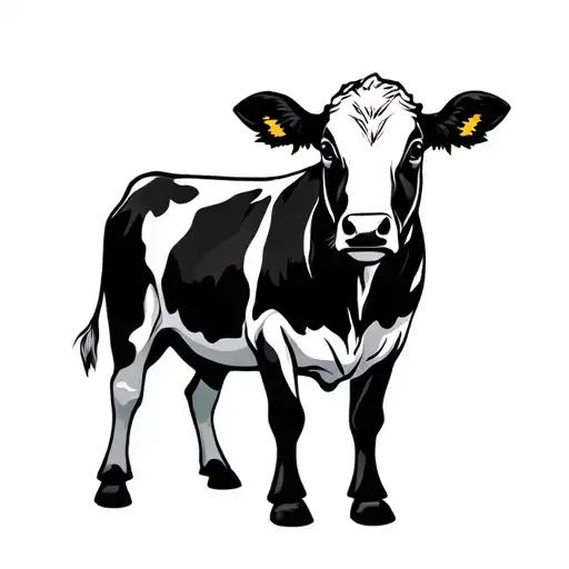 Simple Outline Of Milk Cow