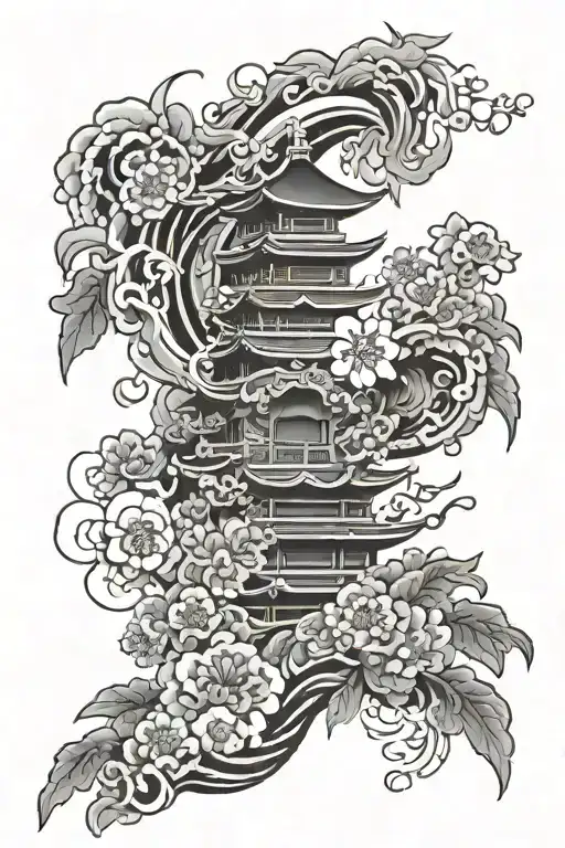 Japanese Style Tattoo Black And White