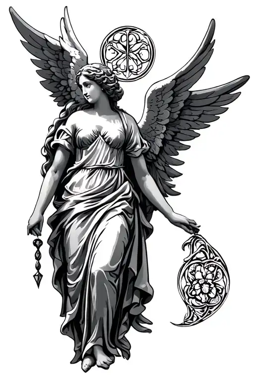 Angel Sicily Trinacria Symbol