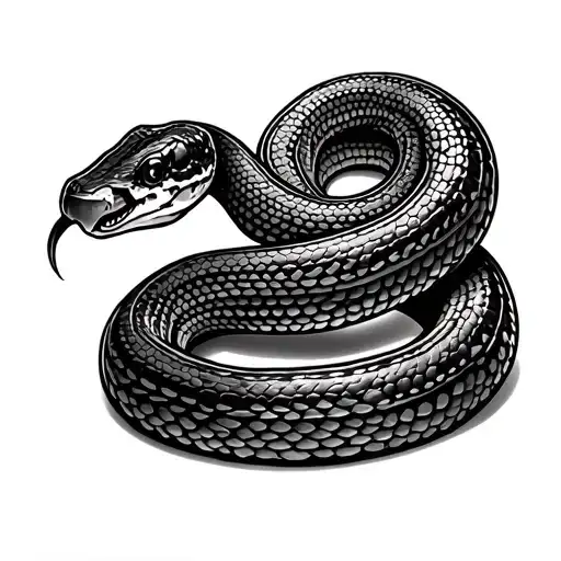 Corn Snake Focusing Pattern Slithering