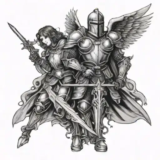 Gothic Knight Protecting Angel
