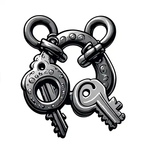 Bubble Letters New Shackles Same Key Design