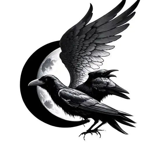 Angelwings And Raven Moon