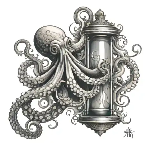 Octopus Hour Glass