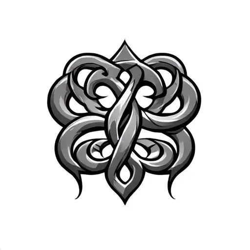 Triskelion Symbol Incorporating Three Nines