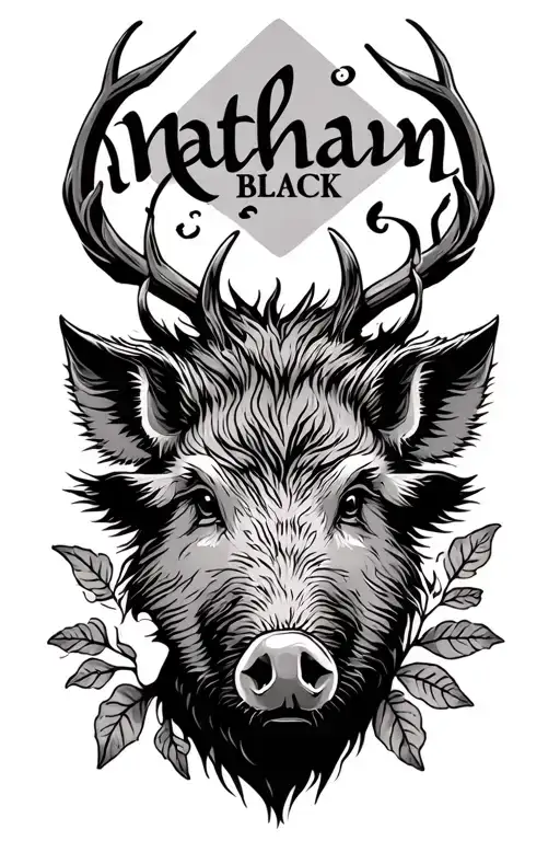 Trace Of Wild Boar With The First Name Nathan