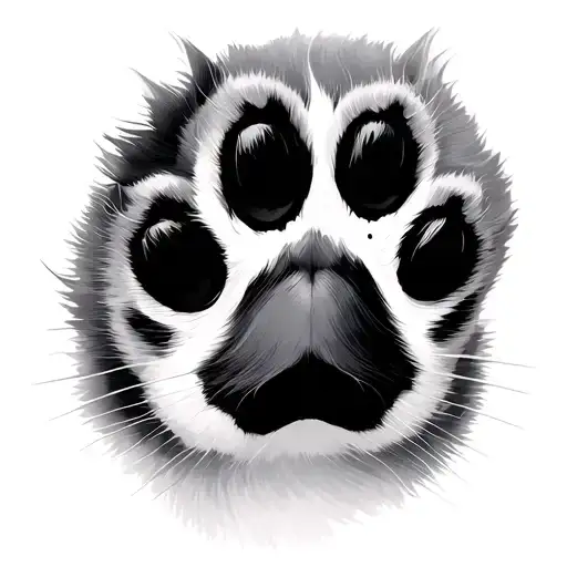 Abstraction With Cat Paws