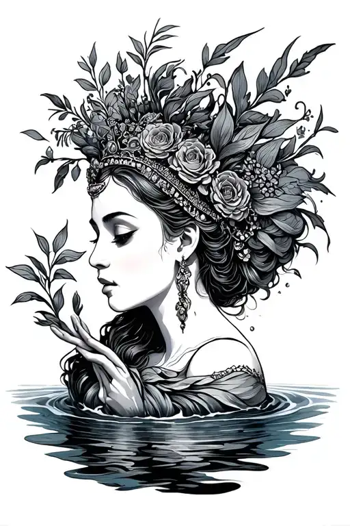 Like A Fresh Water Springthe Generous Queen Nourishes All She Touches