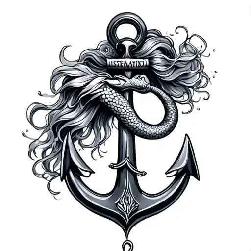 Mermaid By Anchor