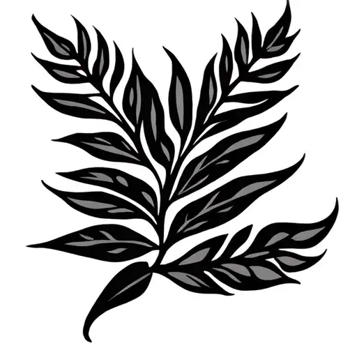 Laurel Leaf In Maori Style