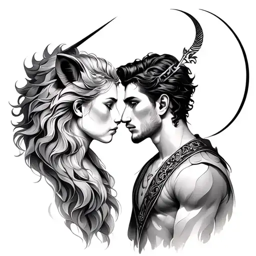 Leo Female & Sagittarius Male Lovers