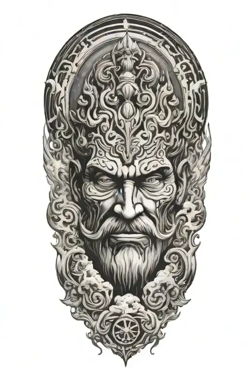 Zues In A Storm Cloud