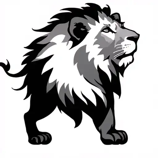 Small Simple Minimalist Lion