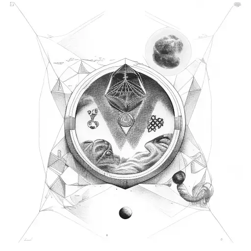 Leo And Virgo Synbol With Arianna And Giorgia Names Wrapped Around Symbol