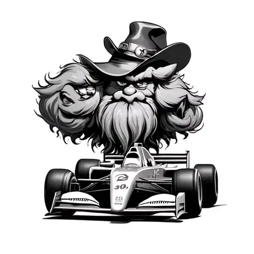 Yosemite Sam And Grinch And F1 Car