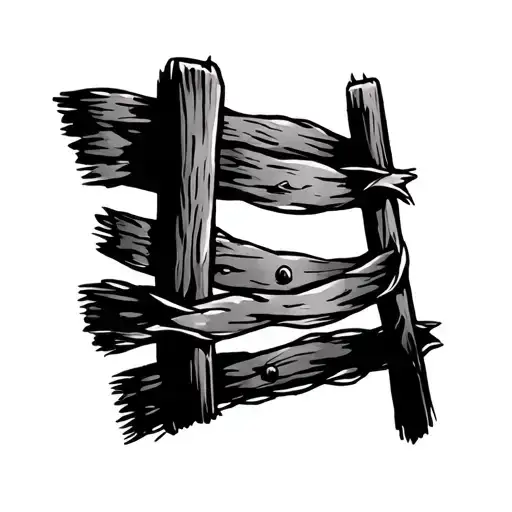 Barb Wire Western Old Fence A Foot